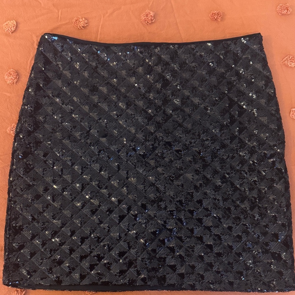 Banana Republic Black Sequin Skirt